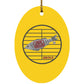 153 Fish Oval Ornament