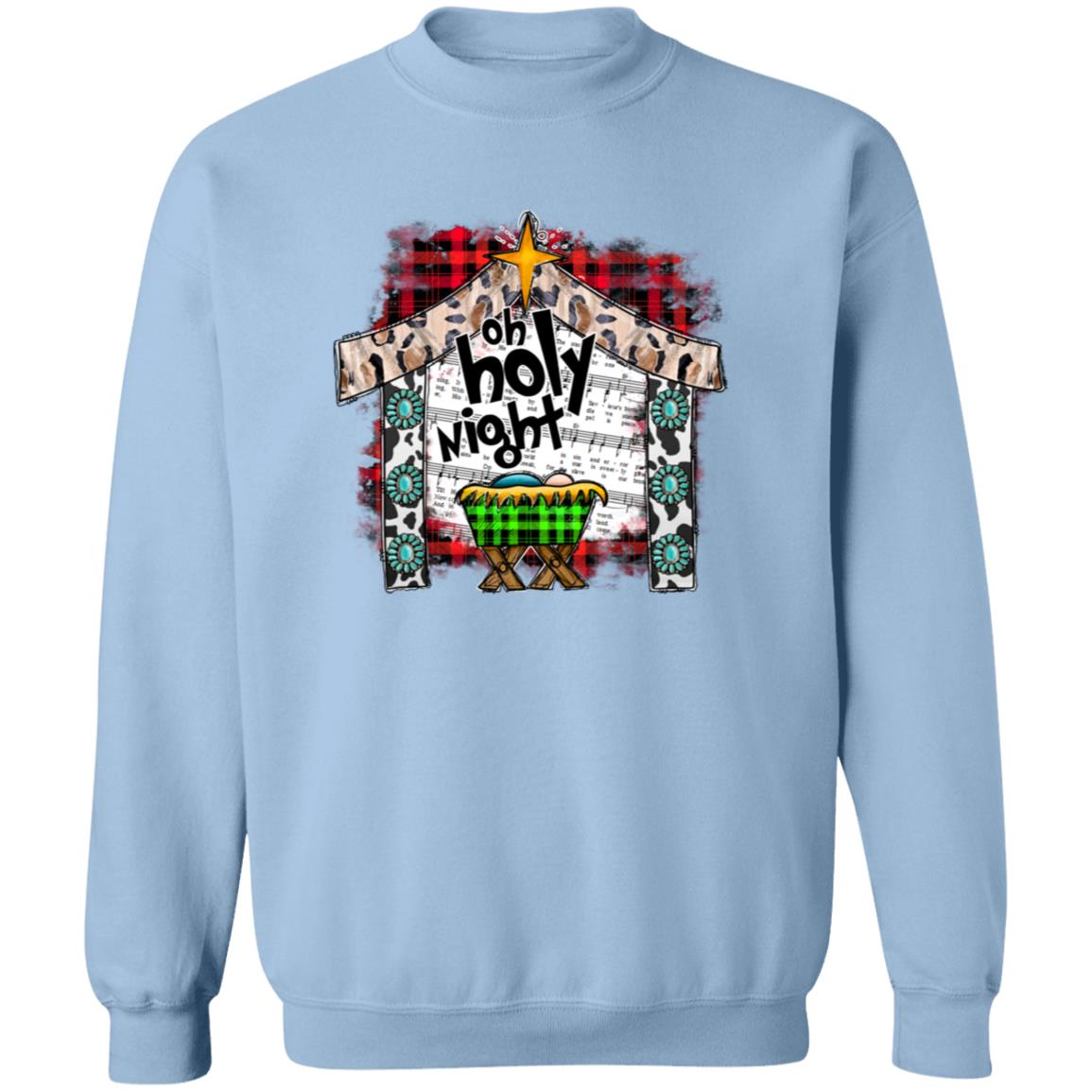 Oh Holy Night - Men/Women Unisex Crewneck Sweatshirt