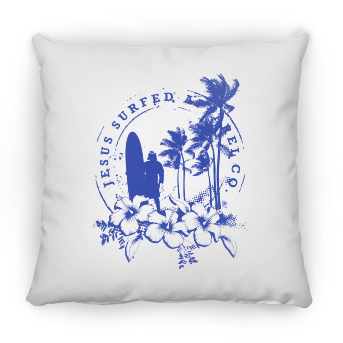 Jesus Surfed Apparel - Large Square Pillow