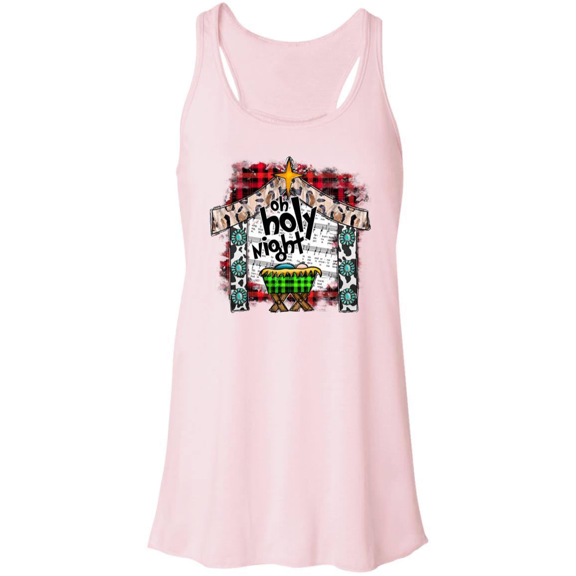 Oh Holy Night - Women's Flowy Racerback Tank