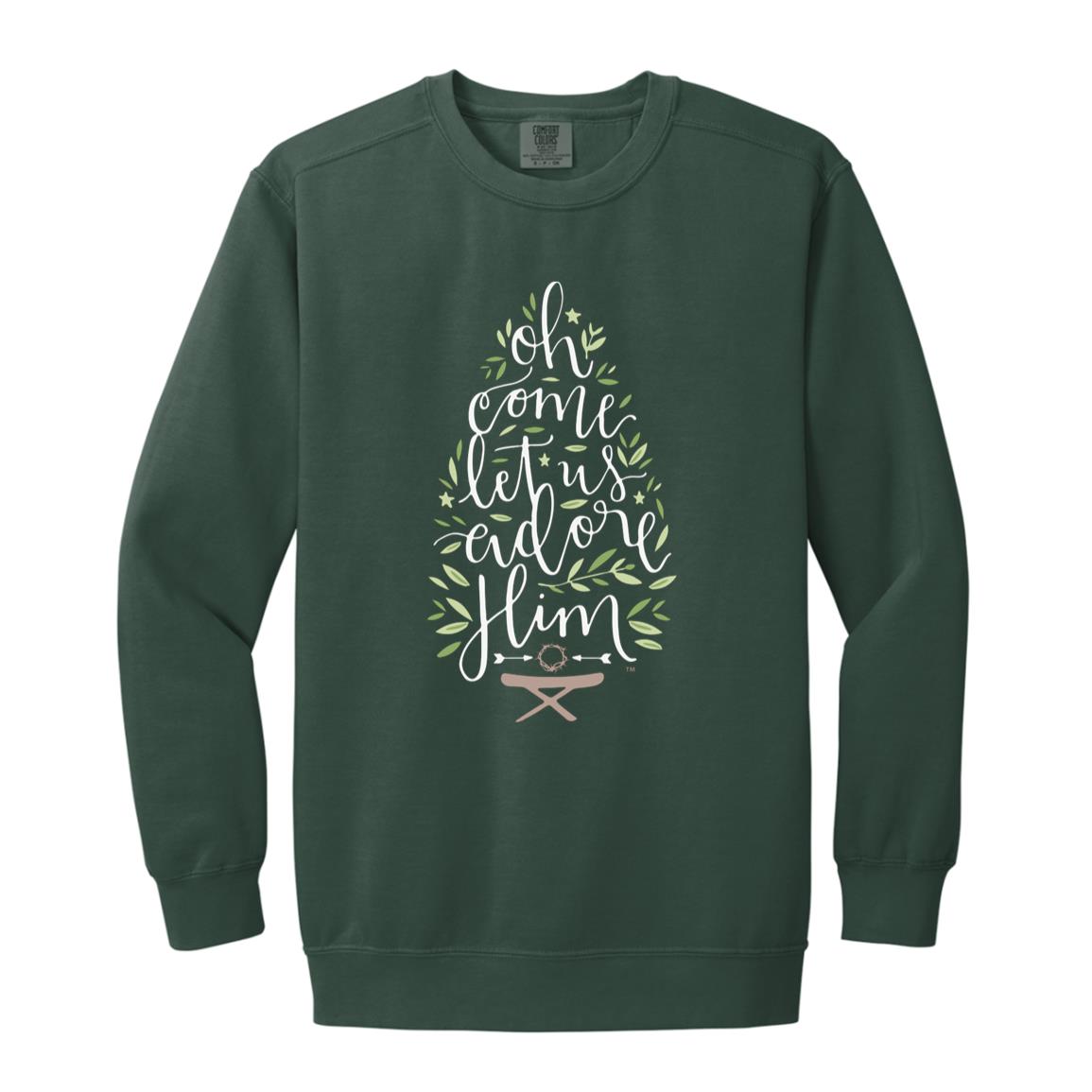 Let us adore Him - Men/Women Unisex Soft-Washed Crewneck Sweatshirt