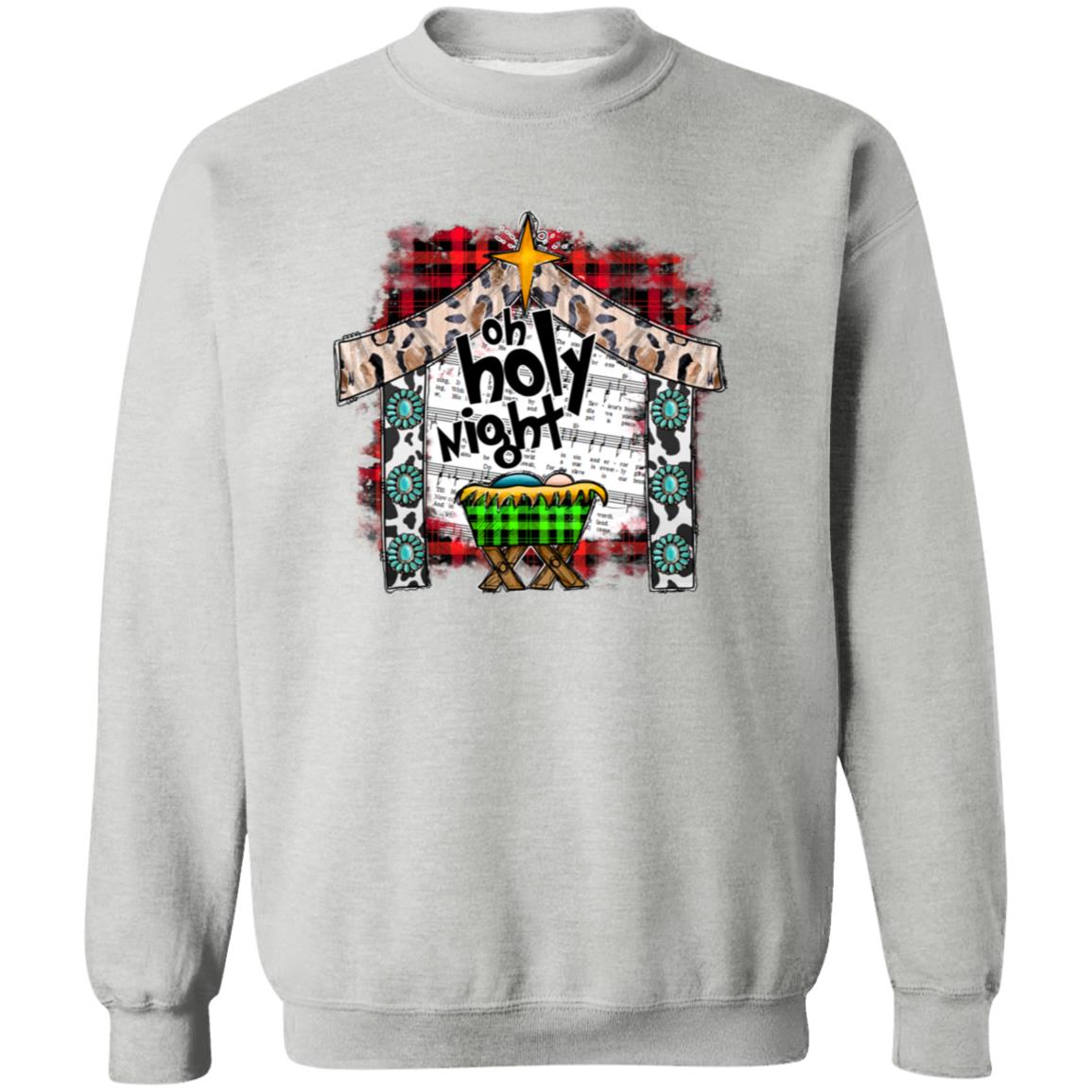 Oh Holy Night - Men/Women Unisex Crewneck Sweatshirt