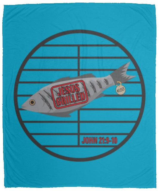 153 Fish Cozy Plush Fleece Blanket - 50x60