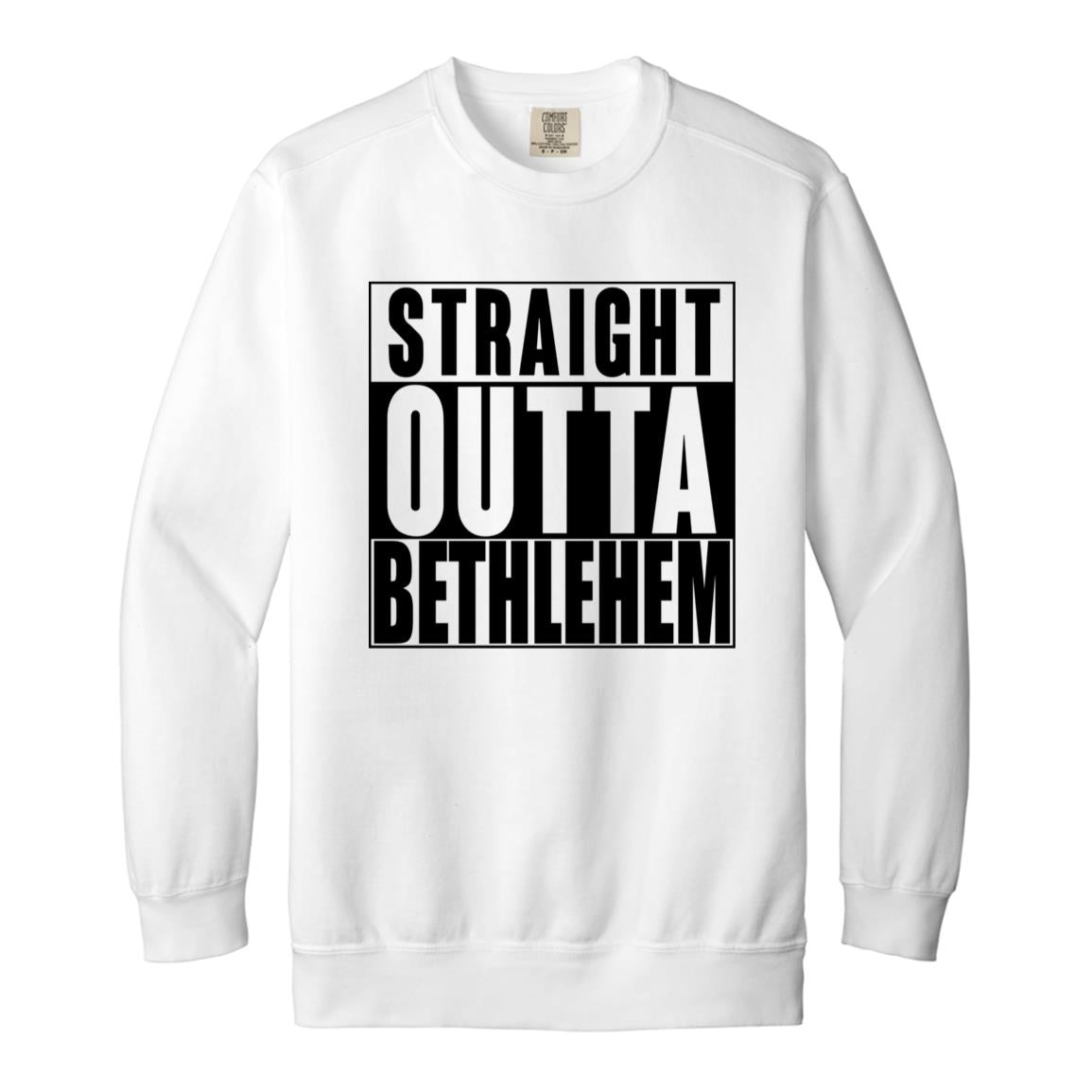 Straight Outta Bethlehem - Men/Women Unisex Soft-Washed Crewneck Sweatshirt