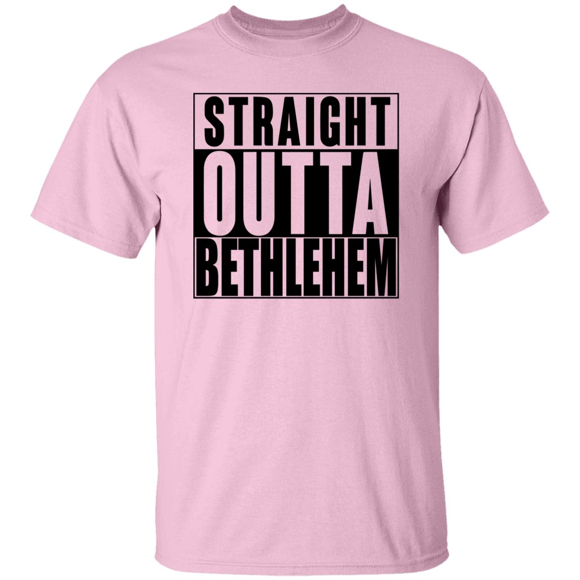 Straight Outta Bethlehem - Men's Cotton Short Sleeve T-Shirt