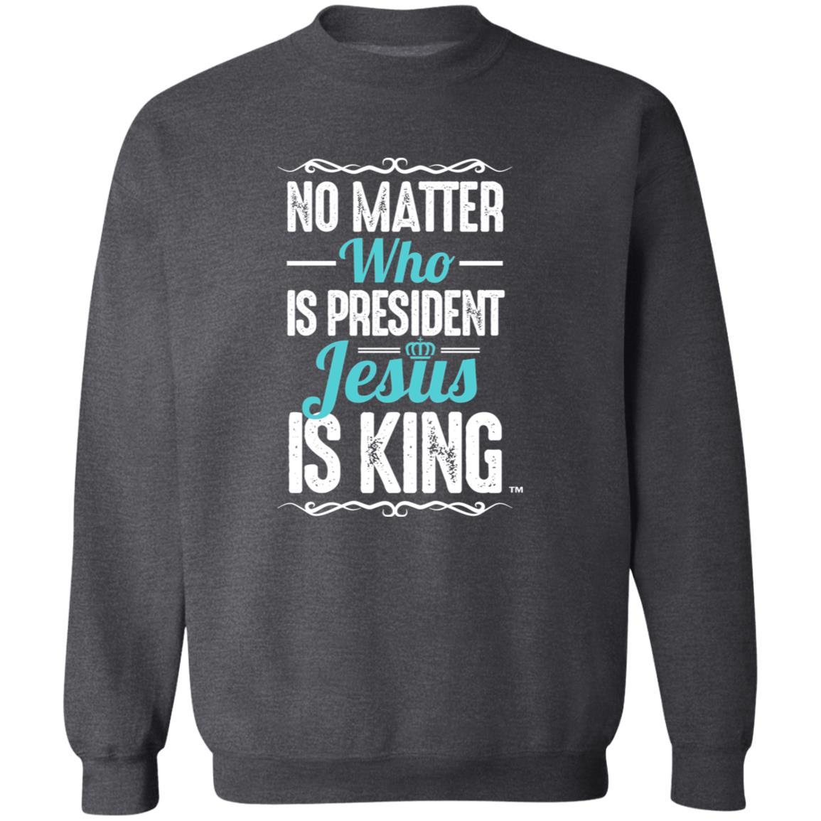 Jesus is King Men/Women Unisex Crewneck Sweatshirt