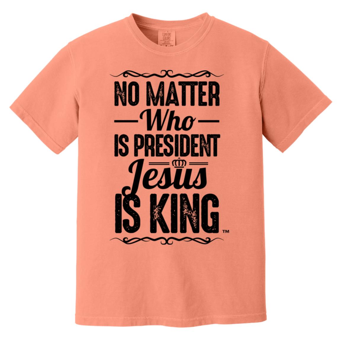 Jesus is King Men's Soft-Washed Comfort Cotton Short Sleeve T-Shirt