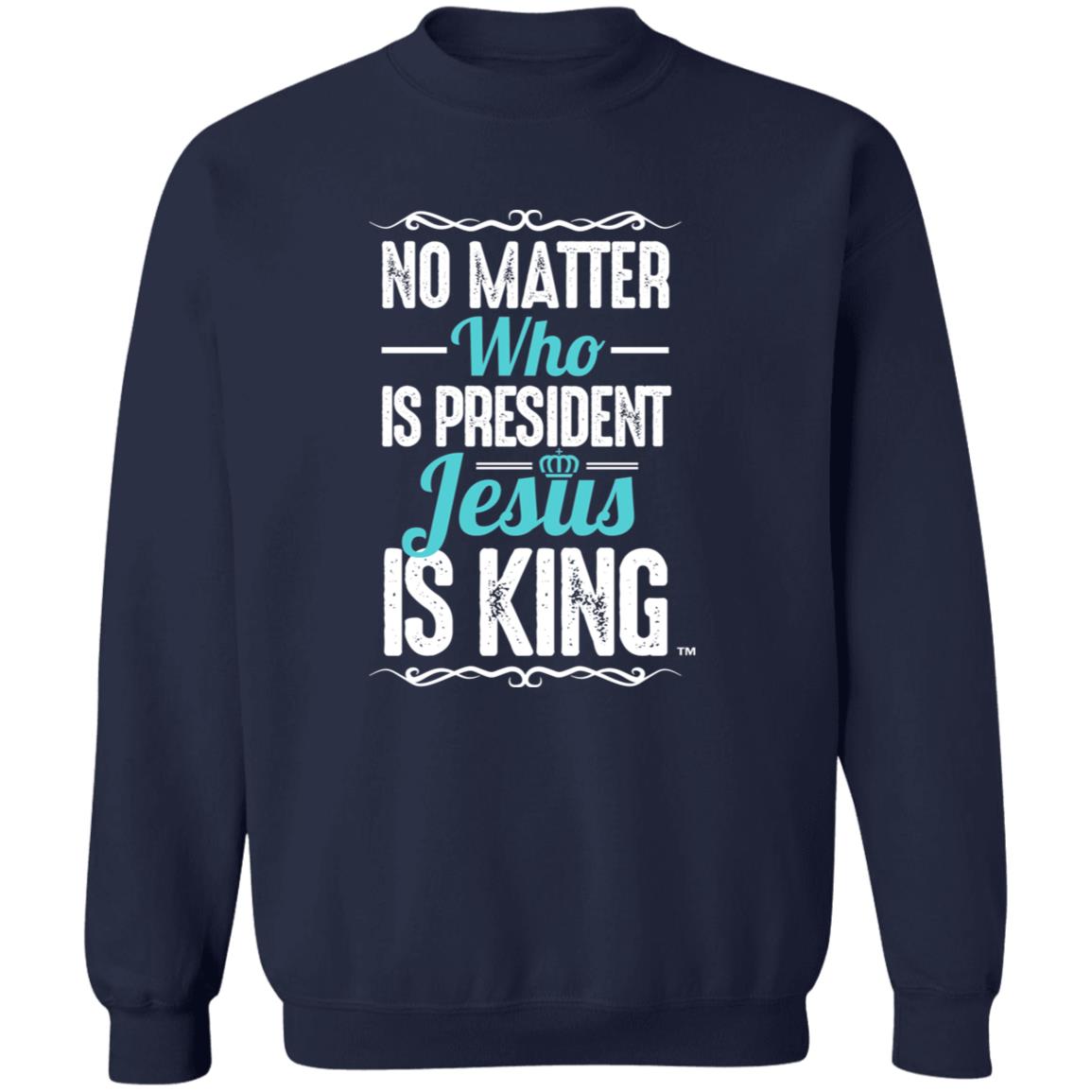 Jesus is King Men/Women Unisex Crewneck Sweatshirt