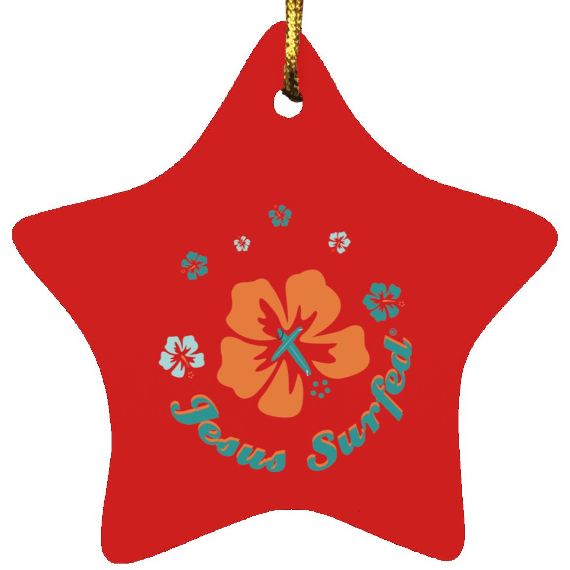 Ring of Flowers Star Ornament