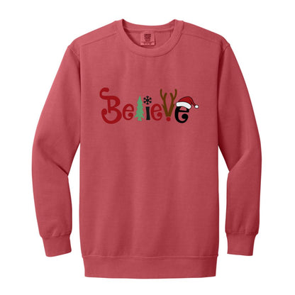 Believe - Men/Women Unisex Soft-Washed Crewneck Sweatshirt