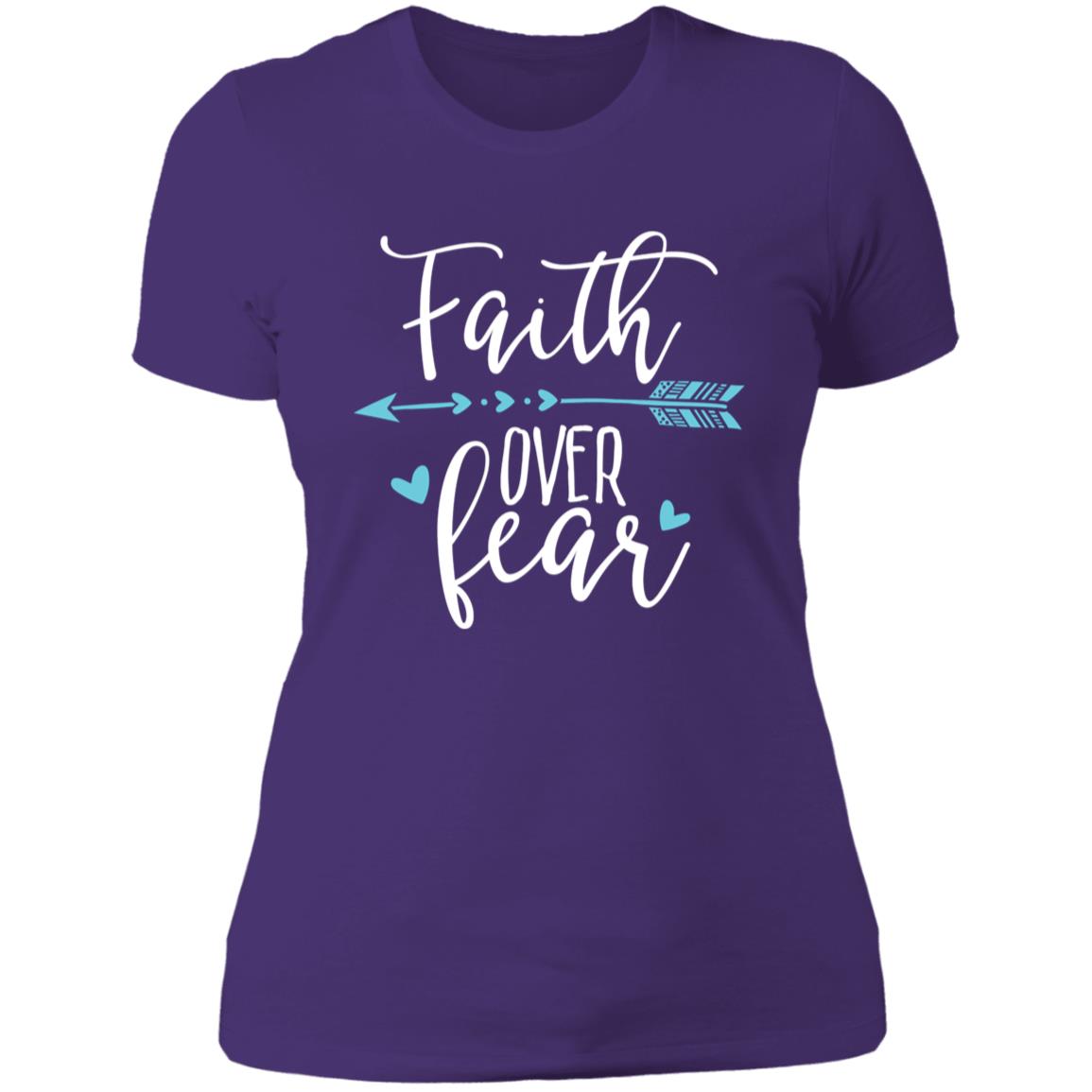 Faith Over Fear Mother's Day Women's Boyfriend T-Shirt