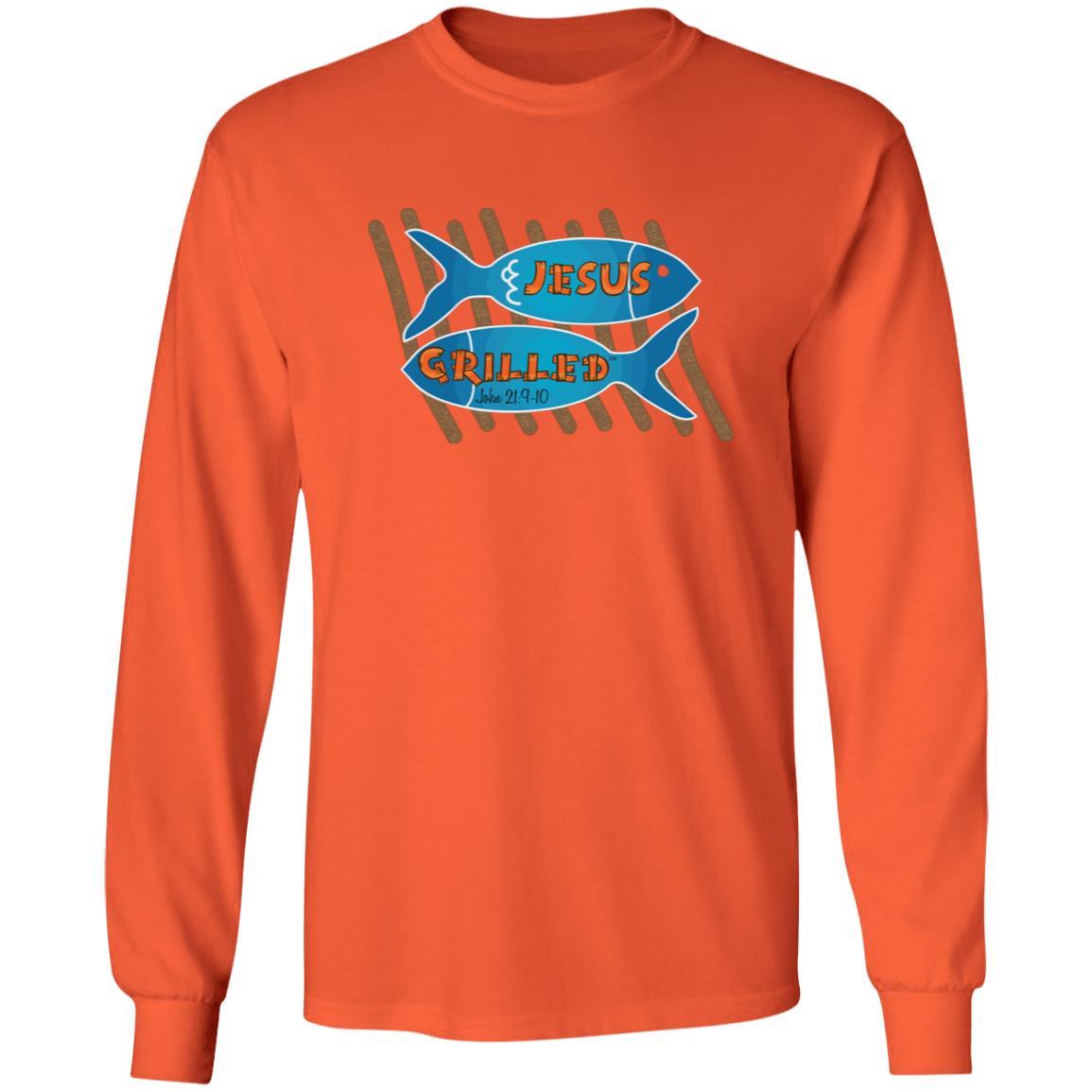 Grilled Fish Men/Women Unisex Cotton Long Sleeve T-Shirt