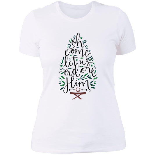 Let us adore Him - Women's Boyfriend T-Shirt