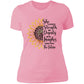 Sunflower Strength & Dignity Mother's Day Women's Boyfriend T-Shirt