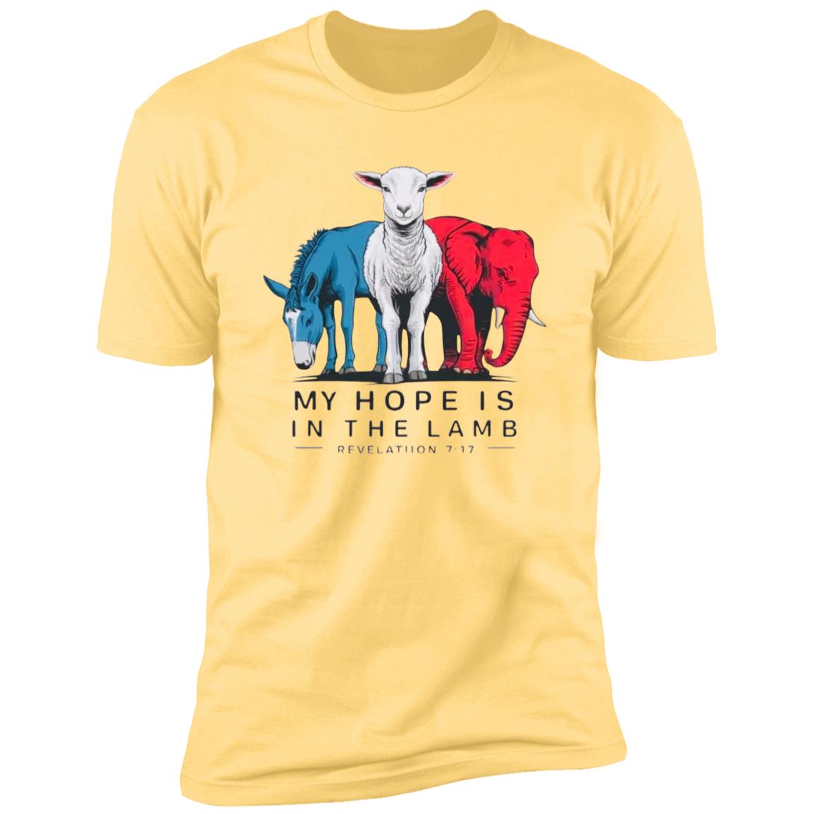 Hope in the Lamb - Men's Premium Short Sleeve T-Shirt