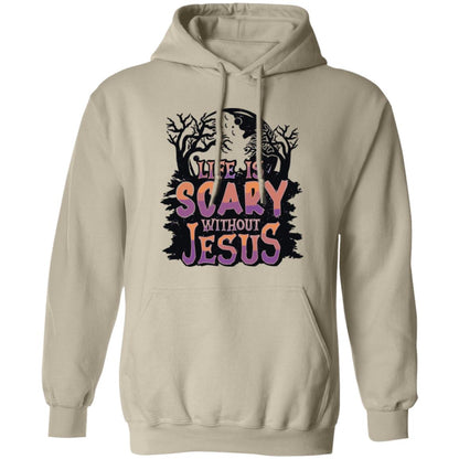 Life is Scary Without Jesus - Men/Women Unisex Hoodie Sweatshirt