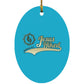 Just Hike Oval Ornament