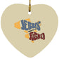 OneFish TwoFish Heart Ornament