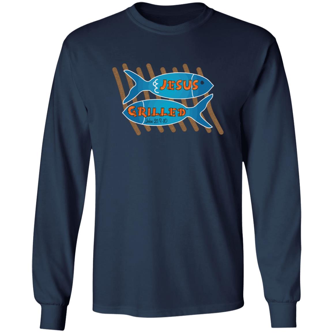 Grilled Fish Men/Women Unisex Cotton Long Sleeve T-Shirt