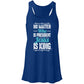 Jesus is King Women's Flowy Racerback Tank