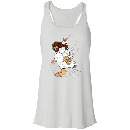 Big Jesus - Women's Flowy Racerback Tank