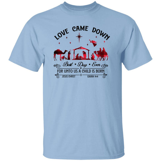 Love Came Down - Men's Cotton Short Sleeve T-Shirt