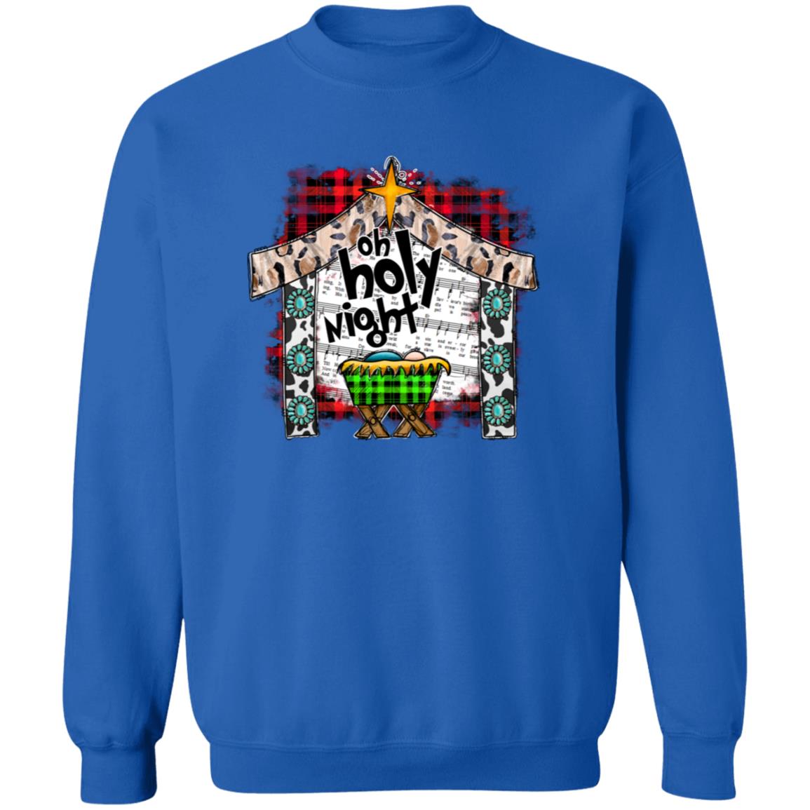 Oh Holy Night - Men/Women Unisex Crewneck Sweatshirt