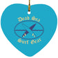Dead Sea Surf Gear Heart Ornament
