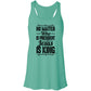 Jesus is King - Women's Flowy Racerback Tank