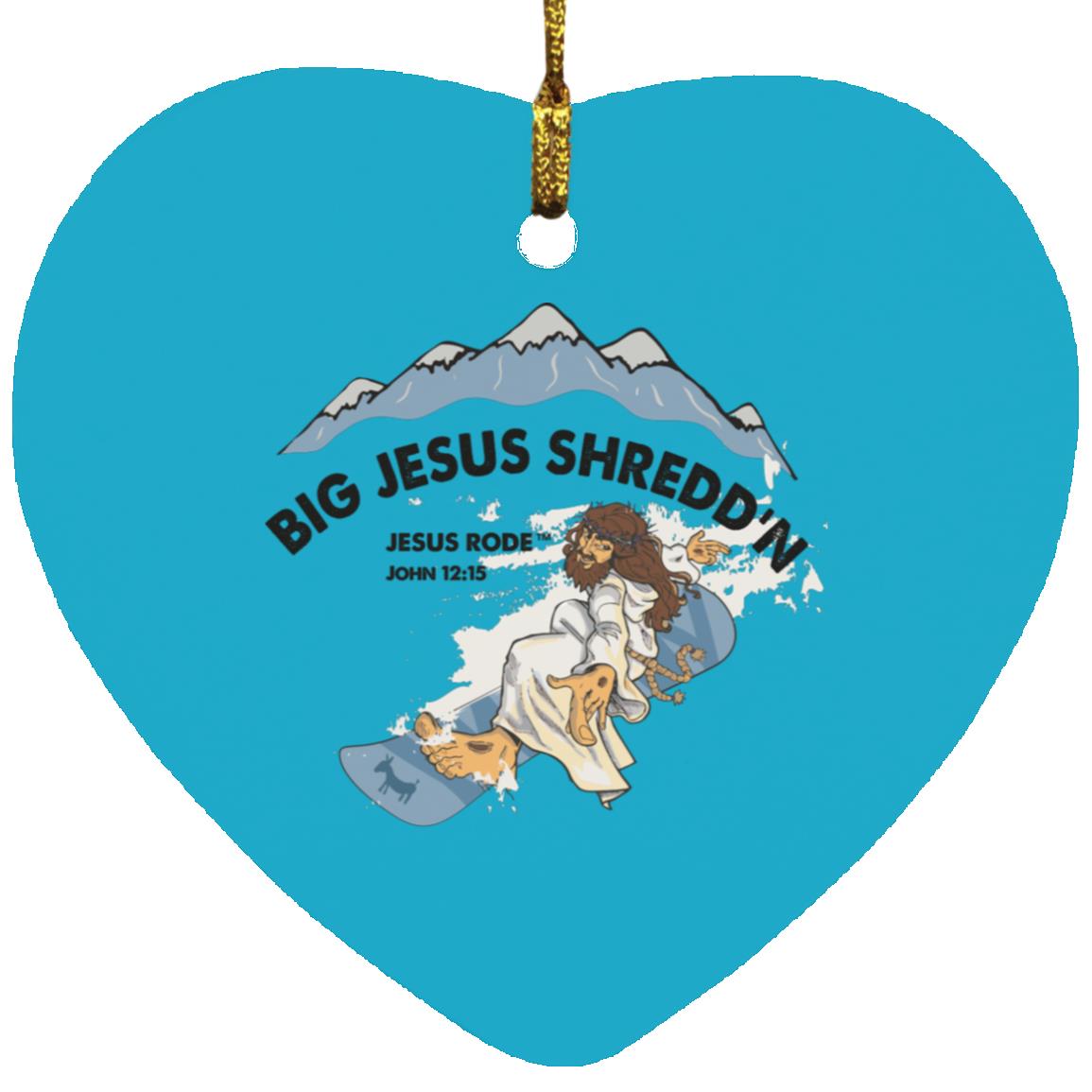Shredd'n Jesus Heart Ornament