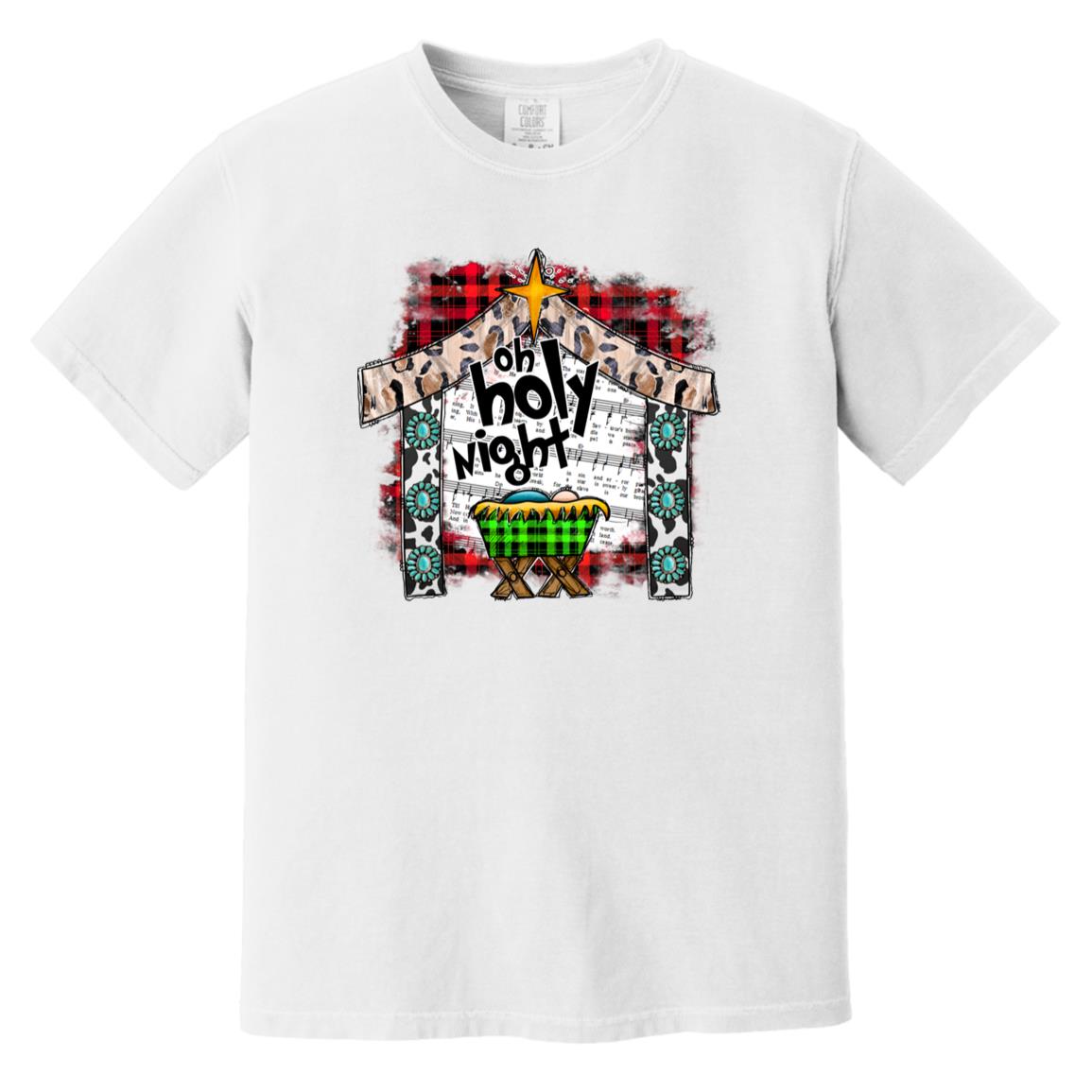 Oh Holy Night - Men's Soft-Washed Comfort Cotton Short Sleeve T-Shirt