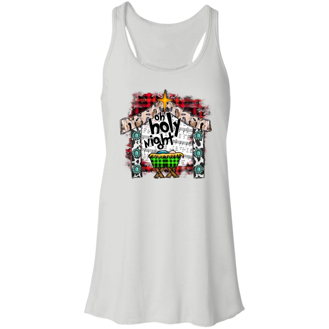 Oh Holy Night - Women's Flowy Racerback Tank