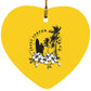 Jesus Surfed Apparel - Heart Ornament