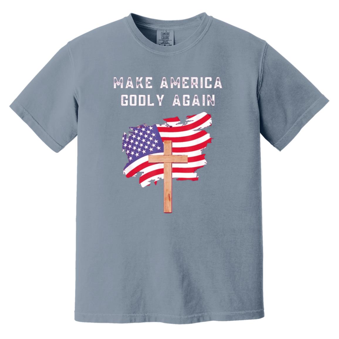 Make America Godly Again Men's Soft-Washed Comfort Cotton Short Sleeve T-Shirt