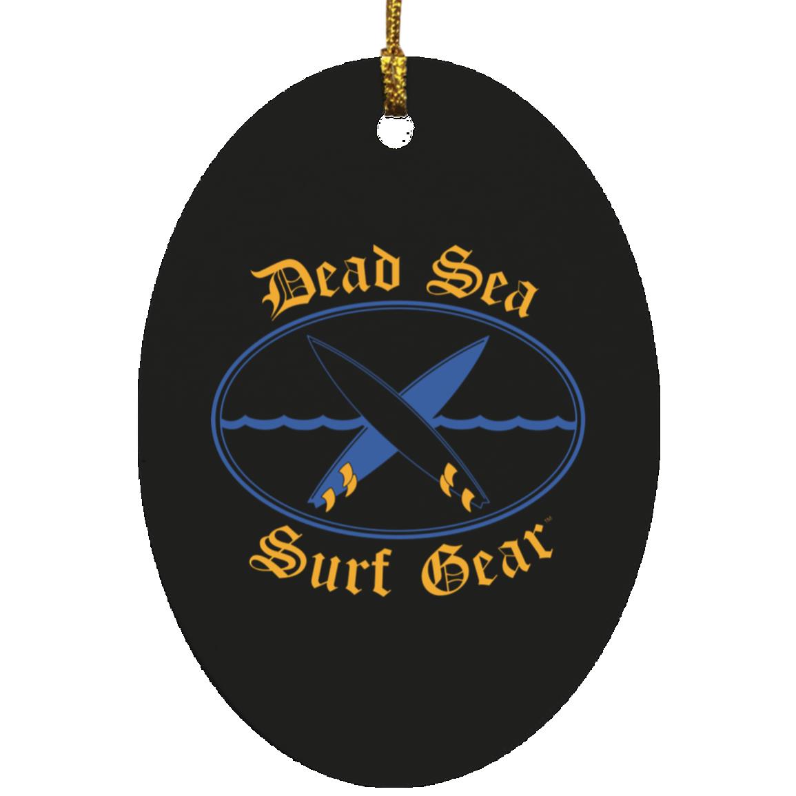 Dead Sea Surf Gear Oval Ornament