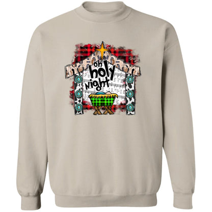 Oh Holy Night - Men/Women Unisex Crewneck Sweatshirt