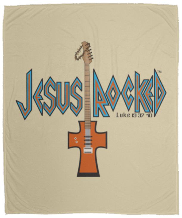 Cross Guitar Cozy Plush Fleece Blanket - 50x60