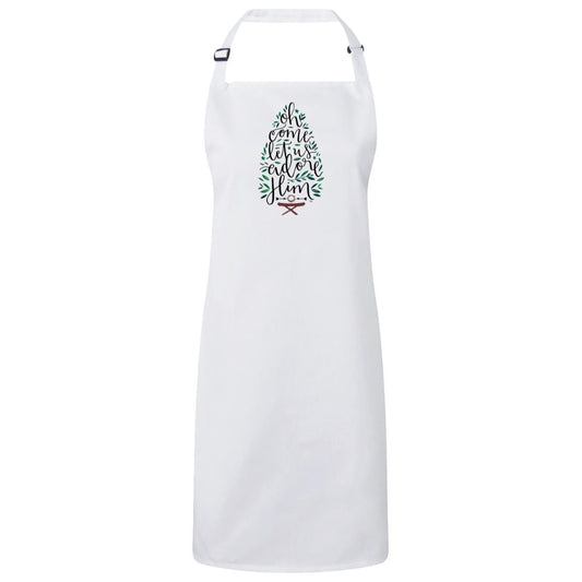 Let us adore Him - Sustainable Unisex Bib Apron