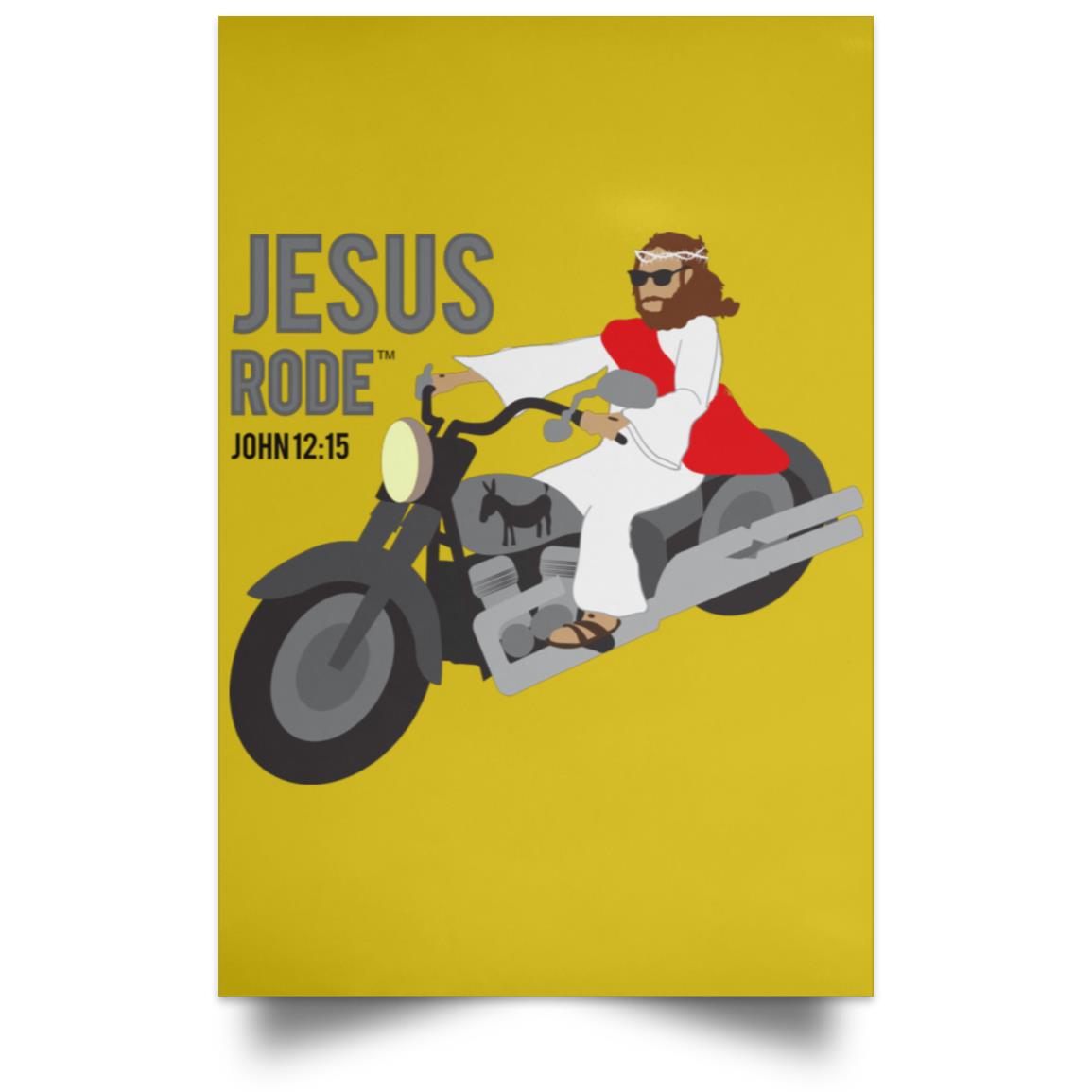 Cruis'n Jesus Satin Portrait Poster