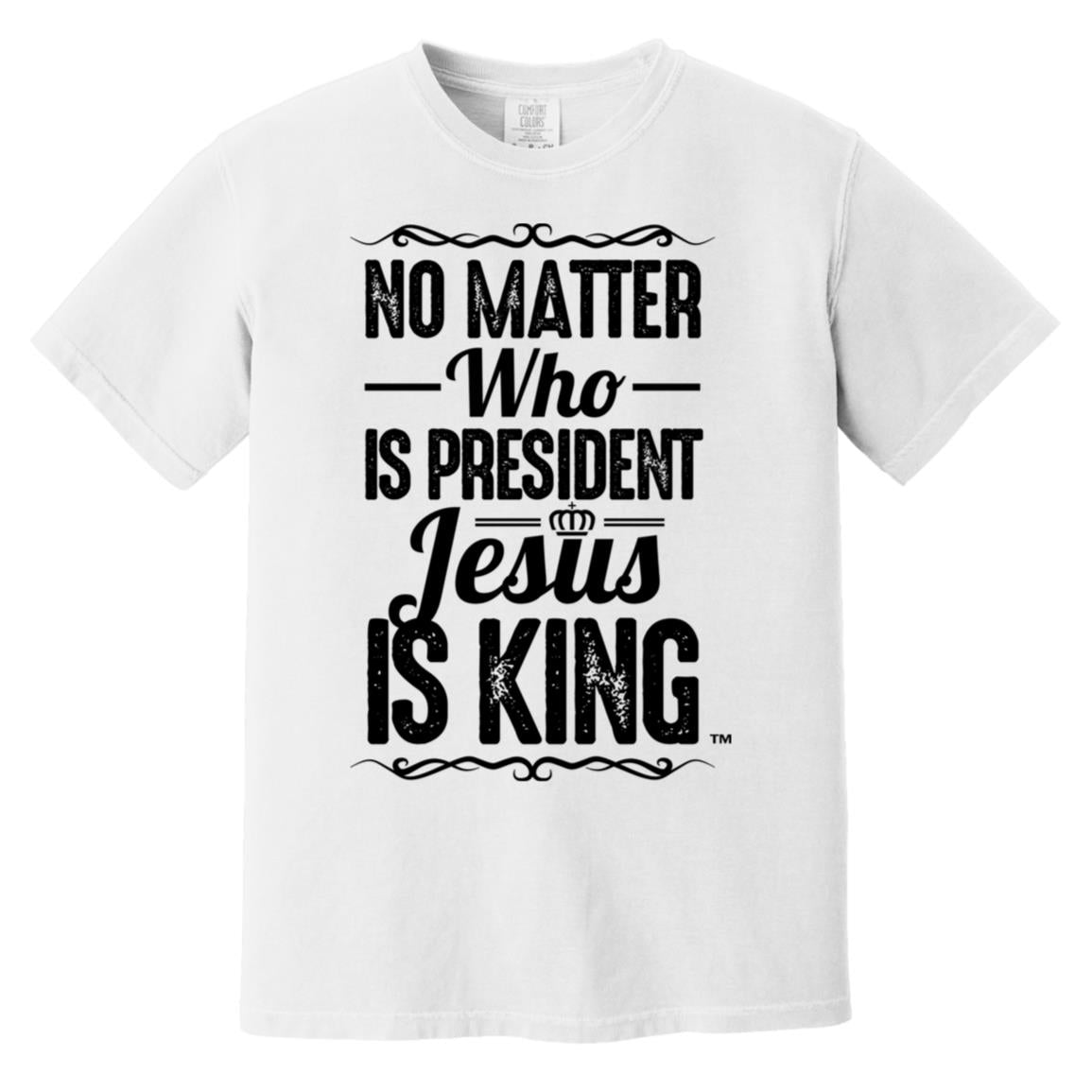 Jesus is King Men's Soft-Washed Comfort Cotton Short Sleeve T-Shirt