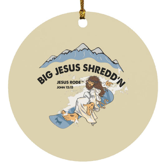Shredd'n Jesus Circle Ornament