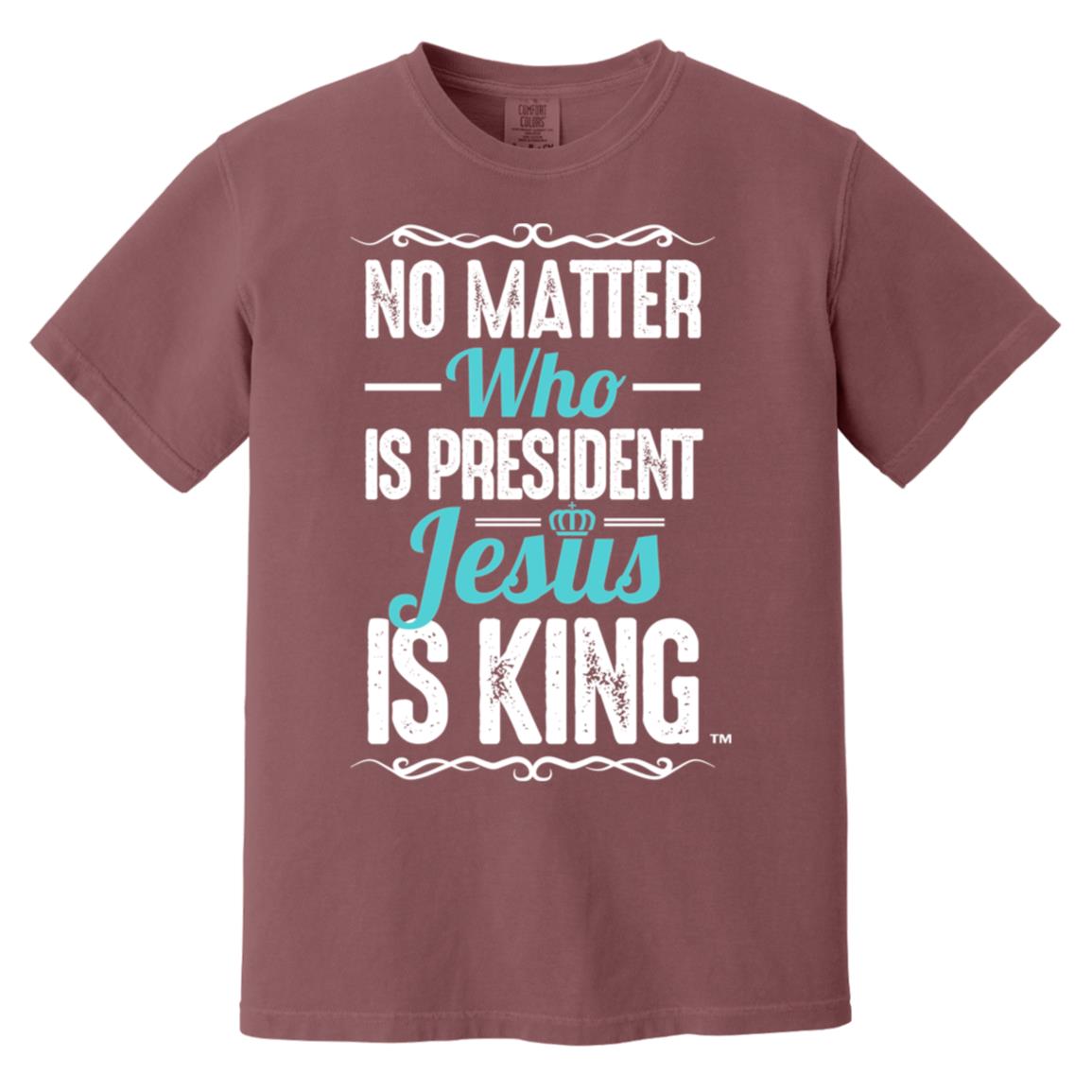 Jesus is King Men's Soft-Washed Comfort Cotton Short Sleeve T-Shirt