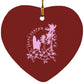 Jesus Surfed Apparel Heart Ornament