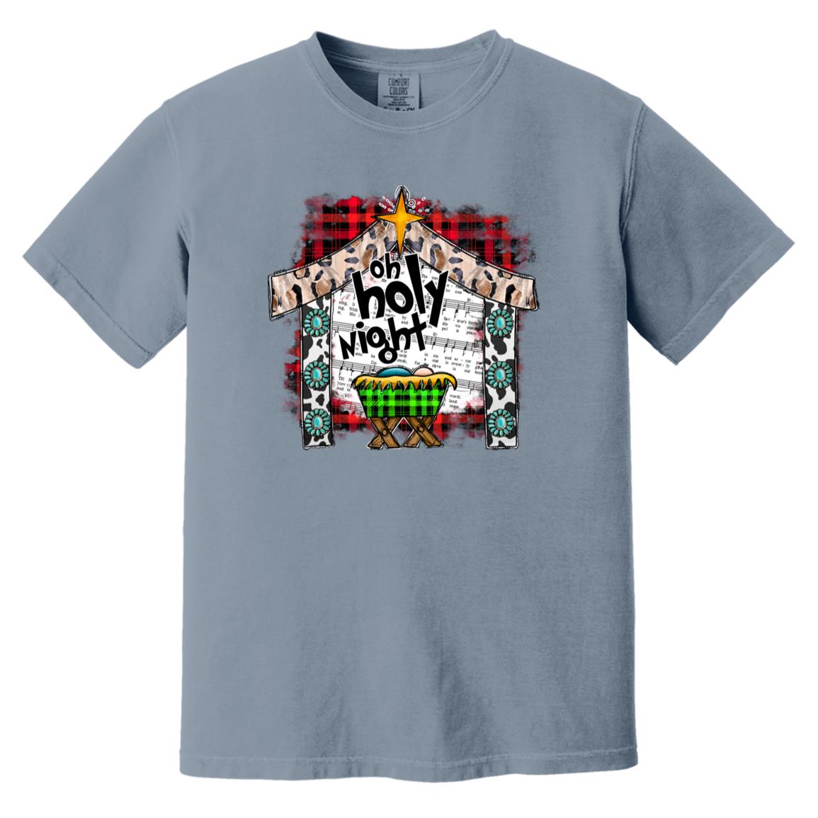 Oh Holy Night - Men's Soft-Washed Comfort Cotton Short Sleeve T-Shirt