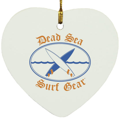 Dead Sea Surf Gear Heart Ornament