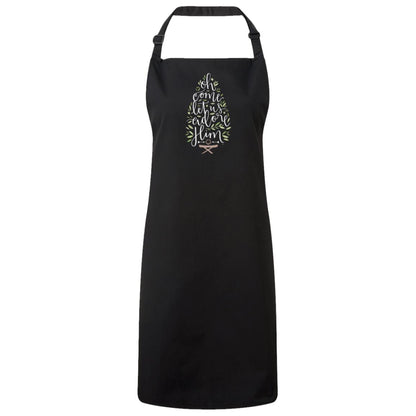 Let us adore Him - Sustainable Unisex Bib Apron