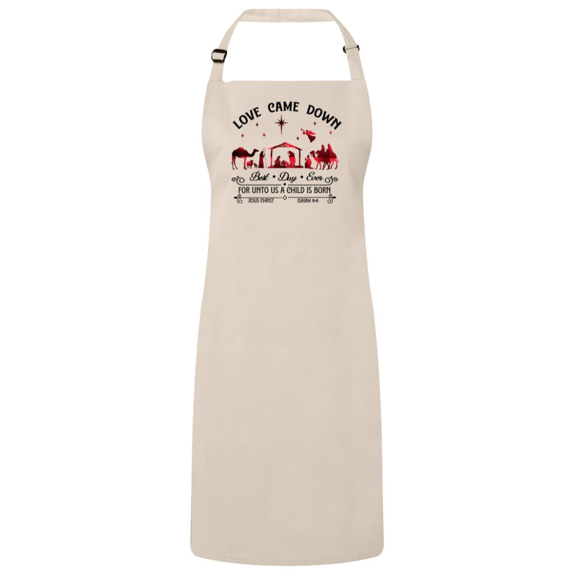 Love Came Down - Sustainable Unisex Bib Apron