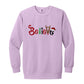 Believe - Men/Women Unisex Soft-Washed Crewneck Sweatshirt