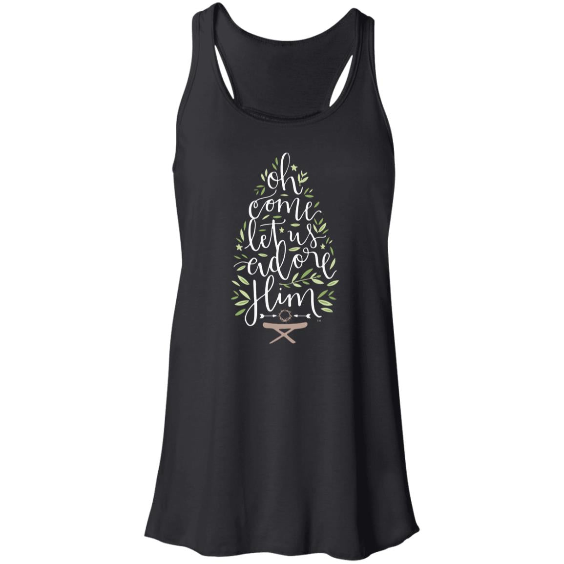 Let us adore Him - Women's Flowy Racerback Tank