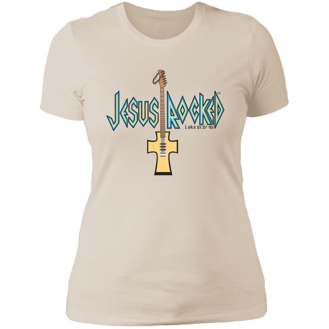 Cross Guitar - Women's Boyfriend T-Shirt